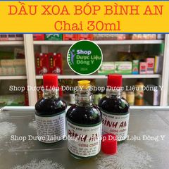 [1 CHAI] Dầu Xoa Bóp Xương Khớp Gia Truyền Bình An 30ml - Hỗ Trợ Đau Nhức, Sưng Bầm, Cảm Cúm, Lão Hóa Cho Người Lớn Tuổi