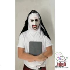 Mặt nạ Halloween Panda độc đáo có sừng - Phụ kiện hóa trang ấn tượng cho bữa tiệc và sự kiện đặc biệt