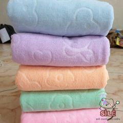 Khăn Tắm Xuất Nhật Kích Thước Lớn 140 x 70 cm - Siêu Mềm Mại, Thấm Hút Tối Đa, Họa Tiết Ngộ Nghĩnh Cho Gia Đình