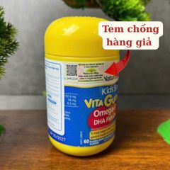 Kẹo Dẻo DHA Bổ Sung Cho Trẻ Em Nature's Way Kids Smart Vita Gummies Omega-3 Fish Oil Trio - 60 Viên Chính Hãng