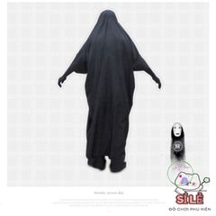 Bộ hóa trang áo choàng đen cùng mặt nạ vô diện VBJ80 - Trang phục Halloween độc đáo cho cả trẻ em và người lớn, thu hút mọi ánh nhìn