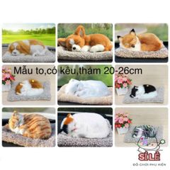 Thú Bông Chó Mèo Khử Mùi Than Hoạt Tính - Trang Trí Ô Tô & Bàn Làm Việc Cute, Quà Tặng Dễ Thương Cho Trẻ Em