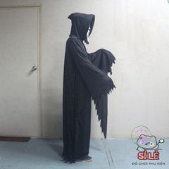 Mặt Nạ Hét Ma Đen Scream Hood Halloween – Phụ Kiện Cosplay Độc Đáo Cho Bữa Tiệc Hóa Trang Kinh Dị