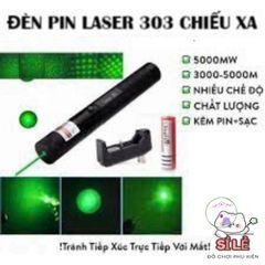 Đèn Pin Laser 303 - Đèn Chiếu Tia Xanh Đỏ Đa Năng cho Thuyết Trình và Giải Trí Thú Cưng, Bền Bỉ Chống Nước và An Toàn cho Trẻ Em