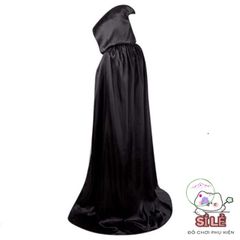 Áo Choàng Hóa Trang Phù Thủy Harry Potter Đen - Halloween Thần Bí Kiểu Dáng Độc Đáo Cho Mọi Lứa Tuổi