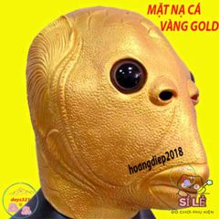 Mặt Nạ CÁ VÀNG GOLD Độc Đáo Cho Người Lớn - Phụ Kiện Hóa Trang Halloween & Cosplay, Thích Hợp Cho Tiệc Tùng & TikTok