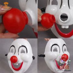 Đầm Halloween Chú Hề Độc Đáo với Mặt Nạ Mũi Đỏ - Đạo Cụ Hóa Trang Cho Tiệc Halloween và Lễ Hội, Thời Trang Trẻ Em