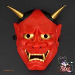 Mặt Nạ Hóa Trang Oni Noh Hannya - Phụ Kiện Halloween Độc Đáo, Chất Liệu Bền, Kiểu Dáng Ấn Tượng, Tâm Điểm Mọi Ánh Nhìn