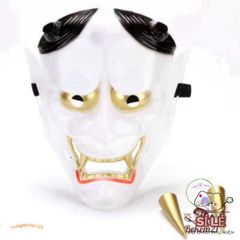 Mặt Nạ Hóa Trang Oni Noh Hannya - Phụ Kiện Halloween Độc Đáo, Chất Liệu Bền, Kiểu Dáng Ấn Tượng, Tâm Điểm Mọi Ánh Nhìn