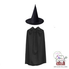 Bộ Áo Choàng và Mũ Phù Thủy Royal Witch - Trang Phục Halloween Độc Đáo Cho Trẻ Em và Người Lớn, Thể Hiện Tinh Thần Kỳ Diệu