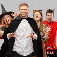 Bộ Áo Choàng và Mũ Phù Thủy Royal Witch - Trang Phục Halloween Độc Đáo Cho Trẻ Em và Người Lớn, Thể Hiện Tinh Thần Kỳ Diệu