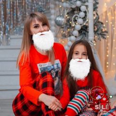 Râu Ông Già Noel Thực Tế - Phụ Kiện Cosplay Giáng Sinh Dùng Để Trang Trí, Lễ Hội, Tiệc Gia Đình, Mùa Giáng Sinh