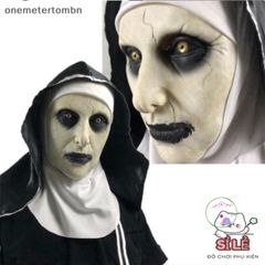 Mặt Nạ Valak Kinh Dị Cao Su Nhân Vật Nun - Phụ Kiện Hóa Trang Hoàn Hảo Cho Halloween & Cosplay, An Toàn và Thoải Mái