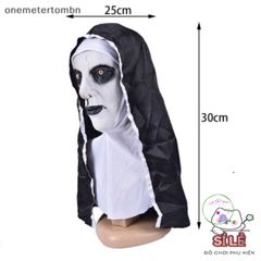 Mặt Nạ Valak Kinh Dị Cao Su Nhân Vật Nun - Phụ Kiện Hóa Trang Hoàn Hảo Cho Halloween & Cosplay, An Toàn và Thoải Mái