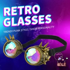 Kính Vạn Hoa Nam - Kính Râm Thời Trang Với Thiết Kế Chi Tiết Móng Tay, Phụ Kiện Cosplay Độc Đáo và Huyền Ảo