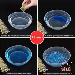 Bộ 5 Gói Hạt Nở 2500 Viên Trang Trí Hoa Cao Cấp, Kích Thước 7-8mm, Dẻo Dai, Thấm Nước Tốt - Phụ Kiện Trang Trí Nội Thất Tươi Mát