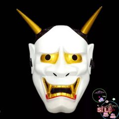 Mặt Nạ Hóa Trang Hannya Oni Noh Độc Đáo Cho Halloween - Biến Hóa Thành Quỷ Vương Hai Sừng Kỳ Bí