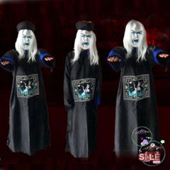 Bộ Trang Phục Ma Cương Thi Halloween - Costume Hóa Trang Kinh Hoàng Cho Tiệc và Cosplay - Size Freesize, Thoải Mái, An Toàn
