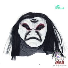 Mặt Nạ Kinh Dị Zombie Đen Thoáng Khí - Phụ Kiện Hóa Trang Halloween Độc Đáo, Chi Tiết Rùng Rợn, Thích Hợp Cho Tất Cả Lứa Tuổi