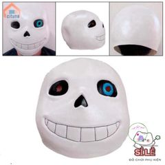 Mặt Nạ Cosplay Sans Undertale - Phụ Kiện Hóa Trang Độc Đáo Cho Halloween và Tiệc Tùng - Chất Liệu Cao Su Bền Bỉ