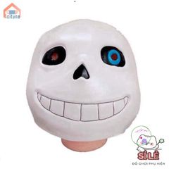 Mặt Nạ Cosplay Sans Undertale - Phụ Kiện Hóa Trang Độc Đáo Cho Halloween và Tiệc Tùng - Chất Liệu Cao Su Bền Bỉ