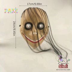 Mặt Nạ Halloween U & X Kiểu Tóc Dài V Ngộ Nghĩnh - Phụ Kiện Trang Trí Tiệc Hóa Trang Độc Đáo, Quà Tặng Thú Vị