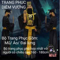 Bộ Trang Phục Hóa Trang Halloween Cương Thi & Pháp Sư - Độc Đáo, Chất Lượng Cao Cho Trẻ Em, Thao Tác Dễ Dàng