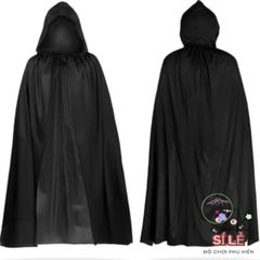 Áo Choàng Halloween Đen Đỏ 59inch - Áo Choàng Quỷ Rùng Rợn Có Nón Hoody, Trang Phục Hóa Trang Thú Vị Cho Mùa Lễ Hội 2023