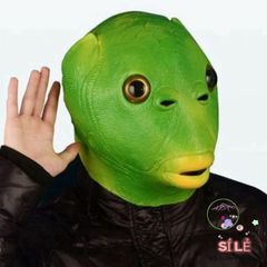 Mặt Nạ Silicone Cá Vui Nhộn Dành Cho Người Lớn - Phụ Kiện Hóa Trang Nổi Bật Cho Lễ Hội Halloween, Giáng Sinh, Phục Sinh
