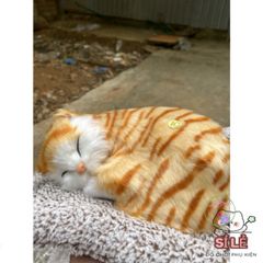 Gấu Bông Mèo Vằn Vàng Than Hoạt Tính - Người Bạn Dễ Thương Giúp Lọc Không Khí Và Khử Khuẩn Cho Không Gian Sống Của Bạn