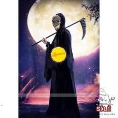 Áo Choàng Thần Chết Halloween - Phụ Kiện Hóa Trang Độc Đáo, Thể Hiện Phong Cách Bí Ẩn, Nhiều Kích Cỡ Cho Tất Cả