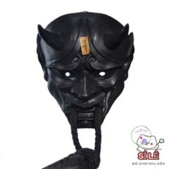 Mặt Nạ Quỷ Hanya Nhật Bản 2 Sừng - Phụ Kiện Halloween Cosplay Độc Đáo Cho Tiệc Hóa Trang và Sự Kiện Anime