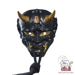 Mặt Nạ Quỷ Hanya Nhật Bản 2 Sừng - Phụ Kiện Halloween Cosplay Độc Đáo Cho Tiệc Hóa Trang và Sự Kiện Anime