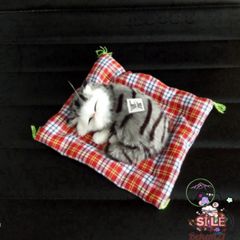 Mô hình thú nhồi bông chó mèo lớn - Khử mùi bằng than hoạt tính, âm thanh sống động, trang trí xe và nhà cửa cho trẻ em.
