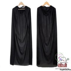 Áo Choàng Đen Halloween Ma Quái - Phù Thủy, Ma Cà Rồng - Trang Phục Cosplay Cho Các Bữa Tiệc Thú Vị