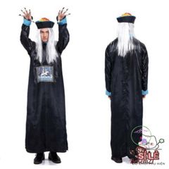Bộ Hóa Trang Halloween Diêm Vương & Cương Thi - Trang Phục Độc Đáo Cho Người Lớn - Cosplay Pháp Sư Huyền Bí