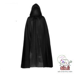 Áo Choàng Cosplay Halloween Tử Thần & Ma Cà Rồng - Thời Trang Đen Sang Trọng Dành Cho Người Lớn & Trẻ Em Với Mũ Độc Đáo