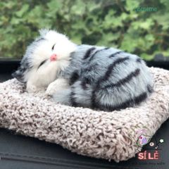 Gấu Bông Cún Đôm Đen Vàng - Thú Nhồi Bông Khử Mùi Lõi Than Hoạt Tính, Đồ Chơi Đi Xe An Toàn Cho Gia Đình