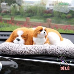 Gấu Bông Cún Đôm Đen Vàng - Thú Nhồi Bông Khử Mùi Lõi Than Hoạt Tính, Đồ Chơi Đi Xe An Toàn Cho Gia Đình