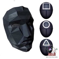 Mặt Nạ Squid Game PVC - Mysterious Halloween và Trung Thu - Dành cho Trẻ Em và Người Lớn - Hoàn Hảo cho Hóa Trang và Cosplay