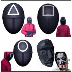 Mặt Nạ Squid Game PVC - Mysterious Halloween và Trung Thu - Dành cho Trẻ Em và Người Lớn - Hoàn Hảo cho Hóa Trang và Cosplay