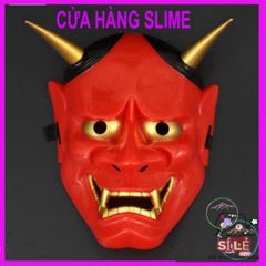 Mặt Nạ Quỷ Vương Hannya Noh Oni Halloween - Phụ Kiện Hóa Trang Độc Đáo Với Hai Sừng Ấn Tượng Cho Ngày Hội Hóa Trang