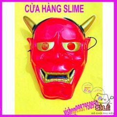 Mặt Nạ Quỷ Vương Hannya Noh Oni Halloween - Phụ Kiện Hóa Trang Độc Đáo Với Hai Sừng Ấn Tượng Cho Ngày Hội Hóa Trang