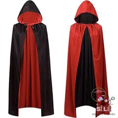 Áo Choàng Halloween Quái Vật Đỏ Đen 150cm - Trang Phục Cosplay Ma Quái cho Trẻ Em và Người Lớn, Đồ Hóa Trang Hội Nghẹt Tết