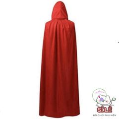 Áo Choàng Halloween Quái Vật Đỏ Đen 150cm - Trang Phục Cosplay Ma Quái cho Trẻ Em và Người Lớn, Đồ Hóa Trang Hội Nghẹt Tết