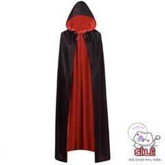 Áo Choàng Halloween Quái Vật Đỏ Đen 150cm - Trang Phục Cosplay Ma Quái cho Trẻ Em và Người Lớn, Đồ Hóa Trang Hội Nghẹt Tết