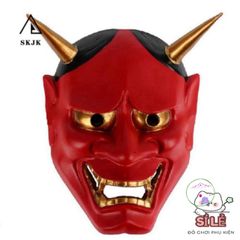Mặt Nạ Cosplay Hannya Oni Nghệ Thuật - Đạo Cụ Tiệc Tùng Halloween & Sự Kiện Văn Hóa Nhật Bản