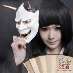 Mặt Nạ Cosplay Hannya Oni Nghệ Thuật - Đạo Cụ Tiệc Tùng Halloween & Sự Kiện Văn Hóa Nhật Bản