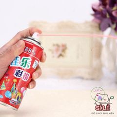 Bình Xịt Dây Màu Ngẫu Nhiên - Phụ Kiện Tiệc Tùng Rực Rỡ Cho Sinh Nhật, Lễ Hội Và Ngày Kỷ Niệm