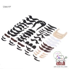 Set 48 Bộ Râu Giả Hóa Trang Halloween - Độc Đáo và Vui Nhộn cho Tiệc Cướp Biển và Sự Kiện Hóa Trang